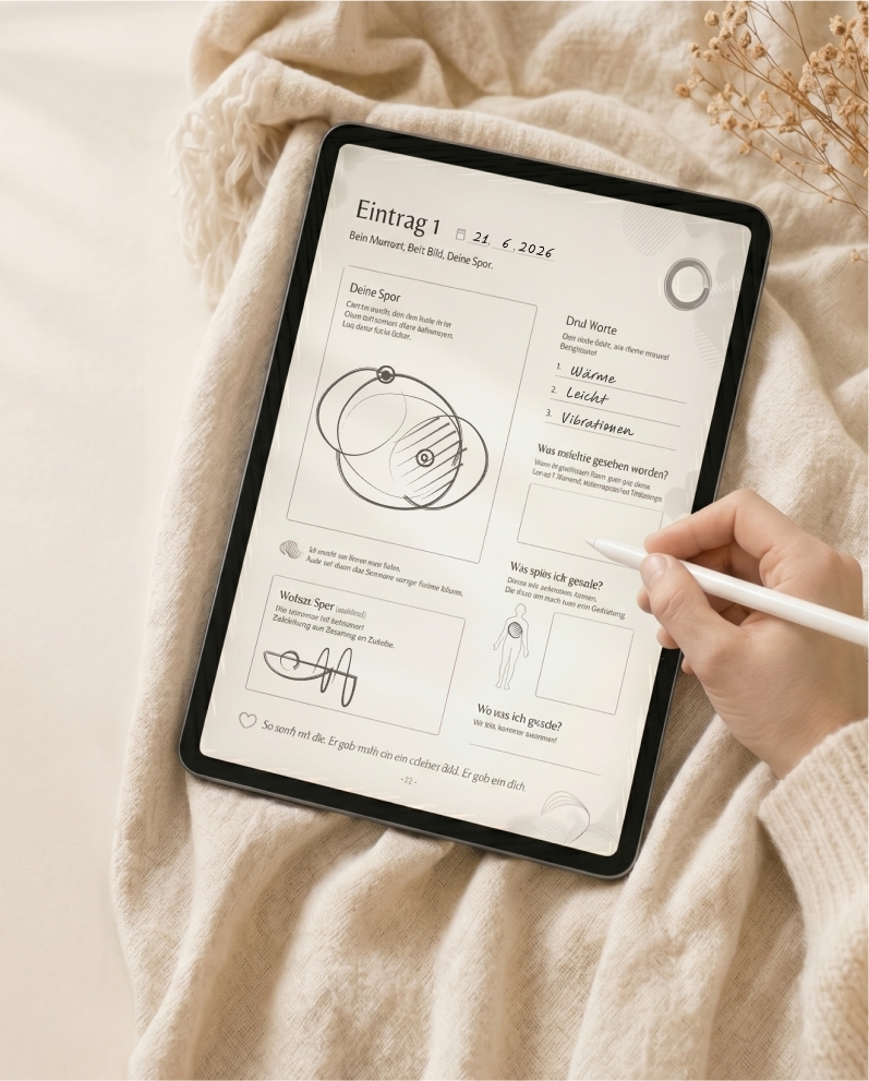 Digitales Journal auf einem iPad